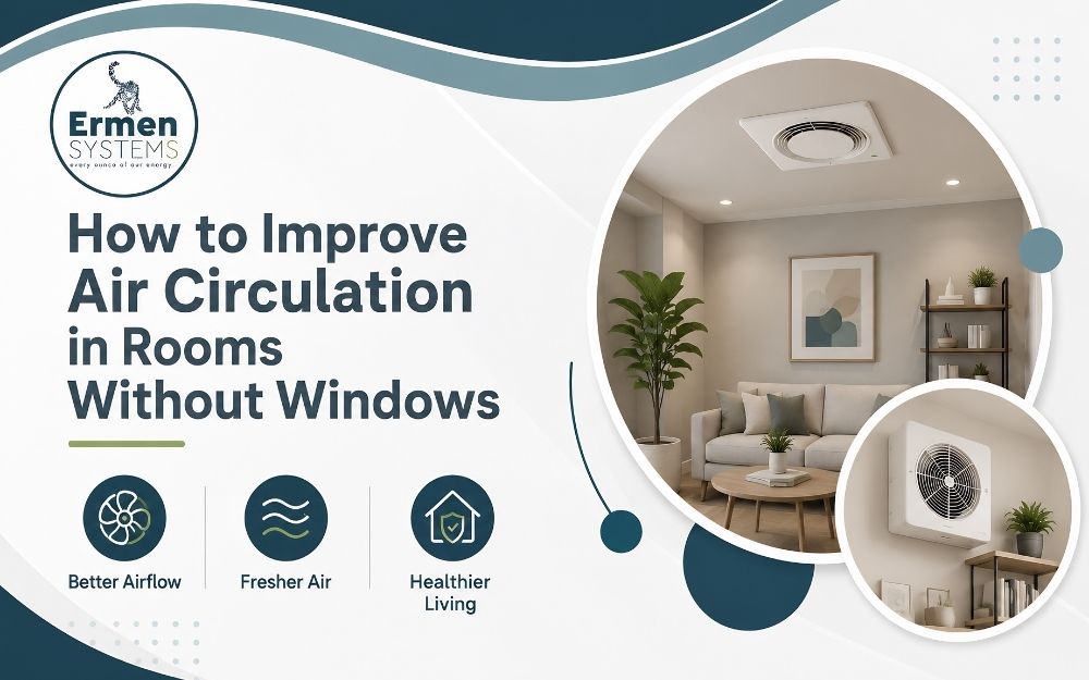 How to Improve Air Circulation in Rooms Without Windows